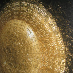 המנדלה אושר זהב אחרי הדפסה ומתיחה.