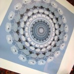 המנדלה כבשים בכחול אחרי הדפסה