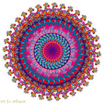 מנדלת ילדים עם ג'ירפות ופרפרים