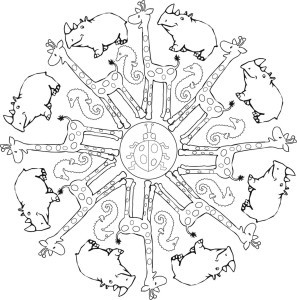 מנדלה מספר 4 מתוך ספר הצביעה לילדים