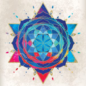 מנדלת מגן דויד ופרח החיים מרהיבה עם עיטורים בגווני כחול, תכלת, ורוד, אדום ובז'. ניתן להוסיף פסוקים מהתנ"ך /ברכה אישית, או כל שתרצו. היא ניתנת להזמנה על קנבס או זכוכית. המחירים באתר מתייחסים לקנבס בלבד!גנה עם פרח החיים ומגן דויד